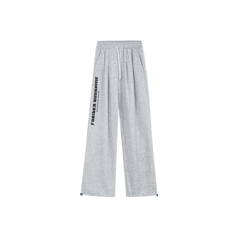 FORIDER Casual Pants Unisex Gray-0