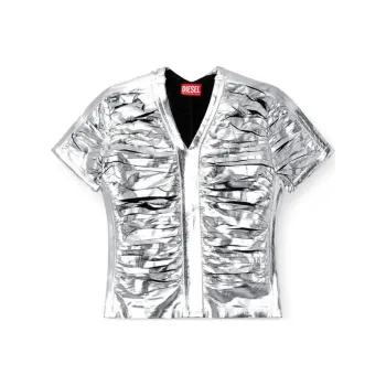 DIESEL T Ai Gathered V Neck T Shirt