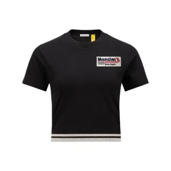 MONCLER GENIUS Moncler X Palm Angels Logo Patch Crewneck T Shirt