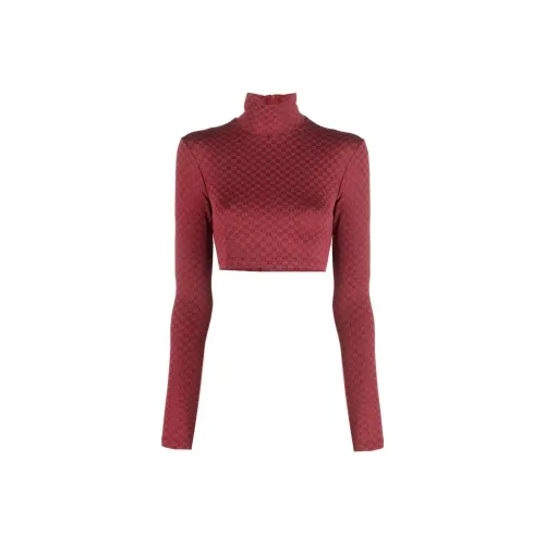 AMBUSH Mini Monogram Crop Top Shirt Russet Brown