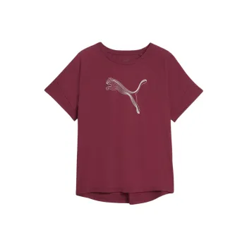 PUMA T-Shirts Women's Burgundy