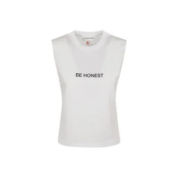Victoria Beckham Be Honest Crewneck Tank Top