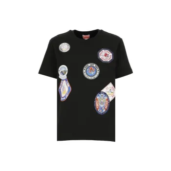 KENZO World Patch detail T shirt