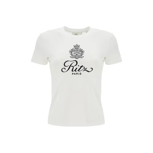 FRAME Logo Embroidered Crewneck T Shirt
