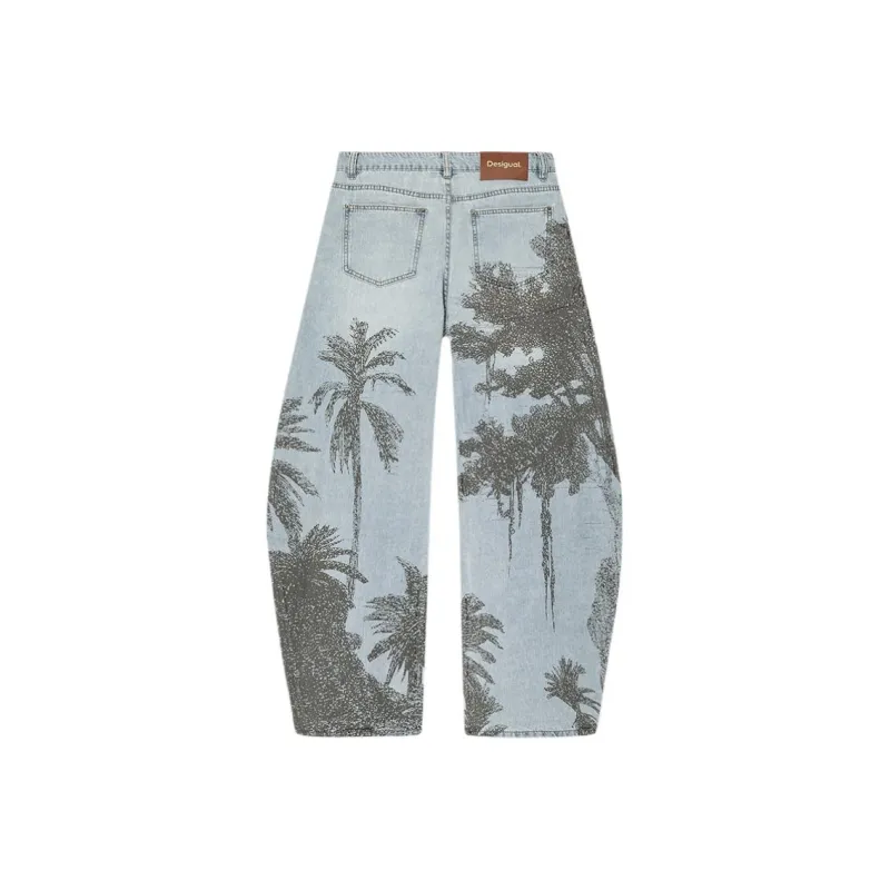 Desigual Jeans Women's Blue With Print-1