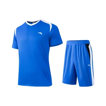 Anta Variety Training Collection Soccer Jersey Sets Men's Storm Blue