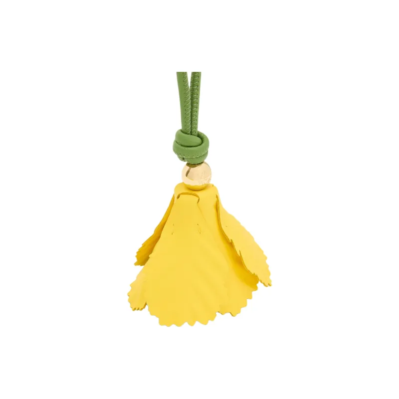 LOEWE Cow Leather Bag Charm Bag Accessory Women's Yellow-1