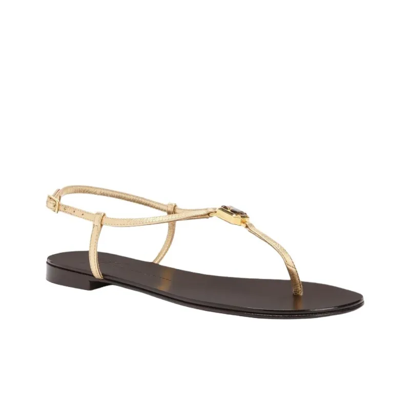 Giuseppe Zanotti/GZ Cameliee One Strap Sandals Women's Gold-1