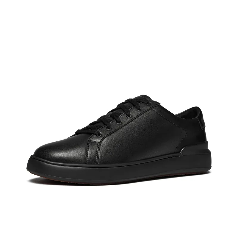 Clarks Slip Resistant Low Top Skateboard Shoes Men's Black-1