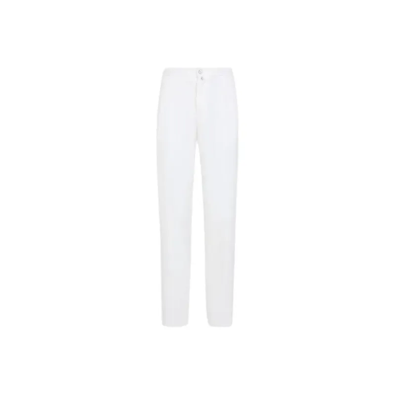 KITON Logo patch Straight Trousers-0