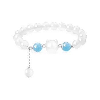 Lao Feng Xiang Natural Chalcedony Bracelets Women's