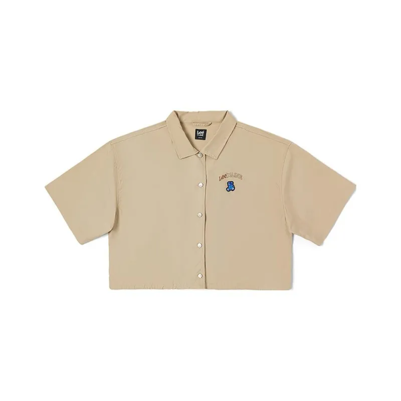 Lee Xline Crop Top Women's Khaki-0