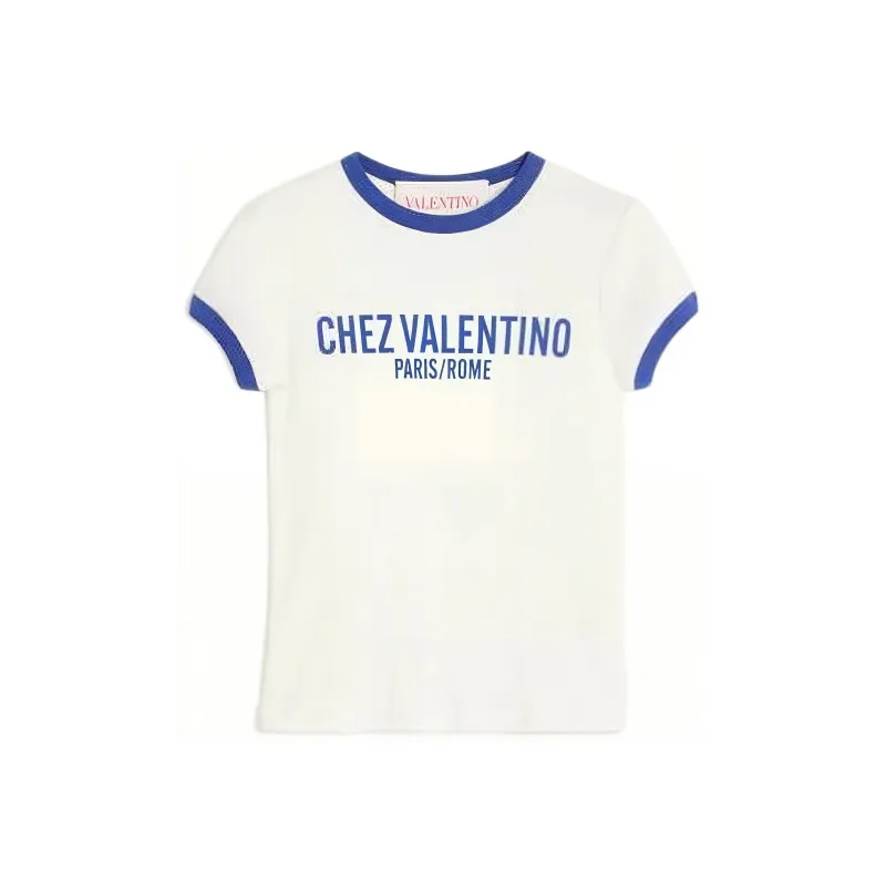 Valentino Chez Valentino Printed Crewneck T Shirt-0