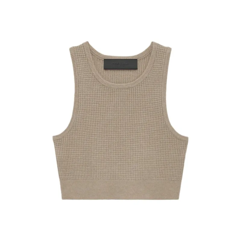 Fear Of God Essentials Women's Waffle Sport Tank Desert Sand-0