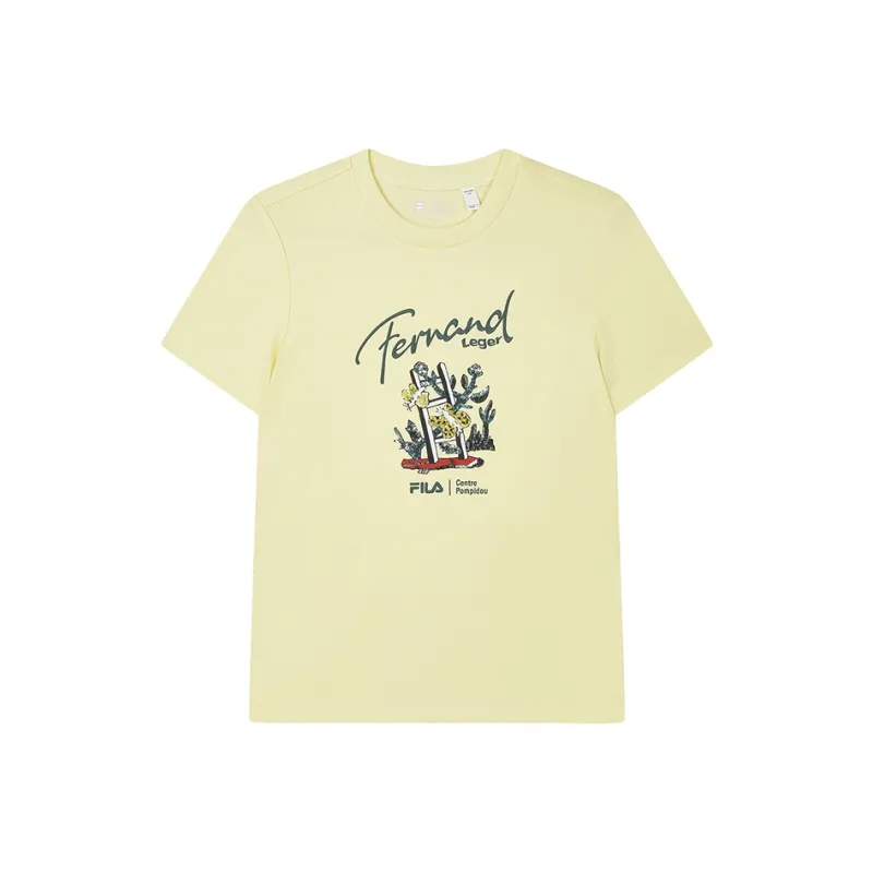 FILA T-Shirt Women's Light Gold Yellow-0