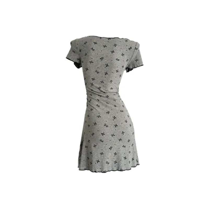 JUFU Short Sleeved Dress Women's-1
