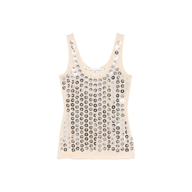 Paco Rabanne Embroidered Tank Top-0