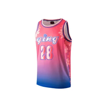 PEAK Basketball Jerseys Men Rose Pink
