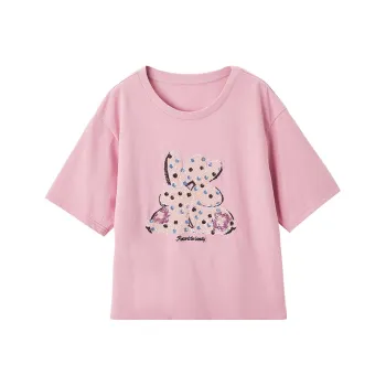 XIANGYING T Shirt Women's Plum Red