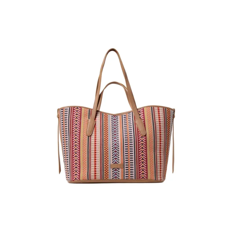 COCCINELLE Wool Tote Bag, Shopping Bag, Shoulder Bag, Handbag Women's Pink-0