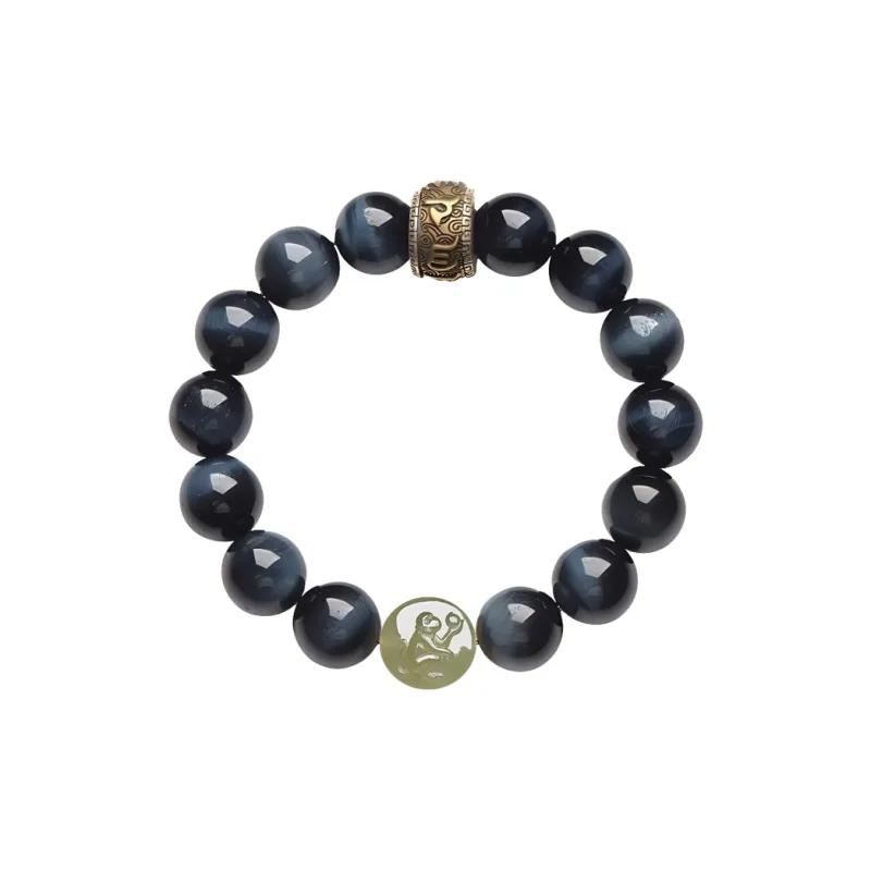 Yi Mingju Tiger's Eye Stone Bracelets Unisex-11