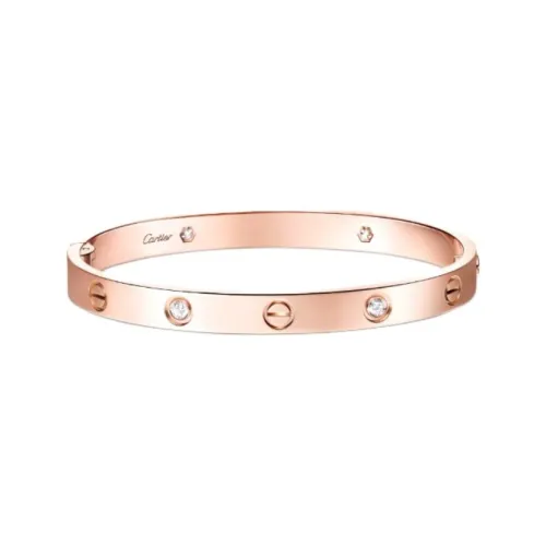 Cartier 18kt Rose Gold Love Diamond Bracelet