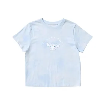 UNIQLO x Sanrio/Three Little Piglets Co branded T Shirt Women's Light Blue