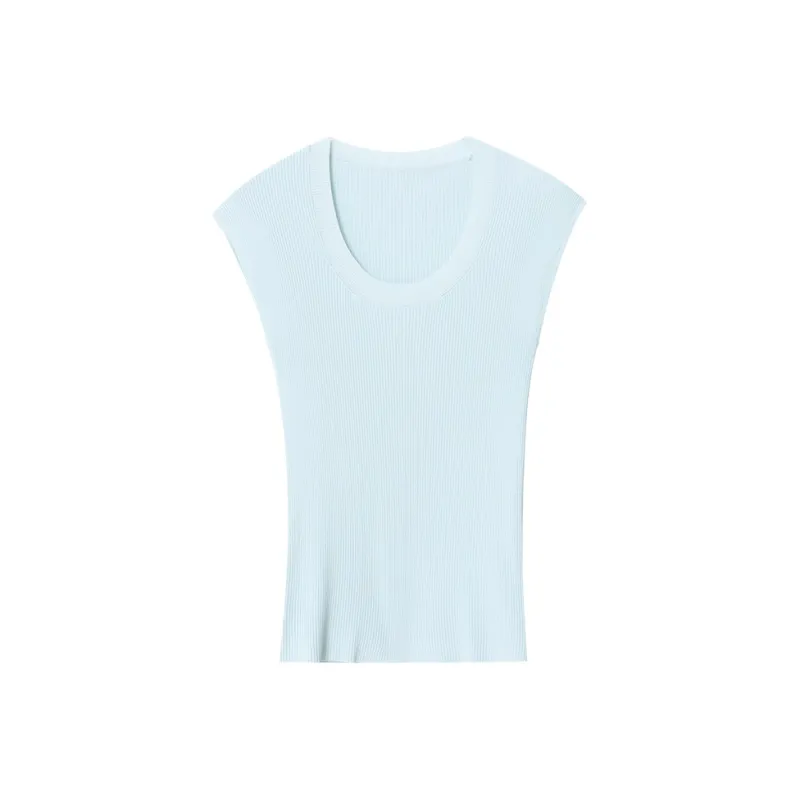 CHARM PICK Tank Top Women's Light Blue-0