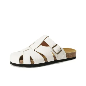 City Camel Slip Resistant Closed Toe Slippers Women's Ecru