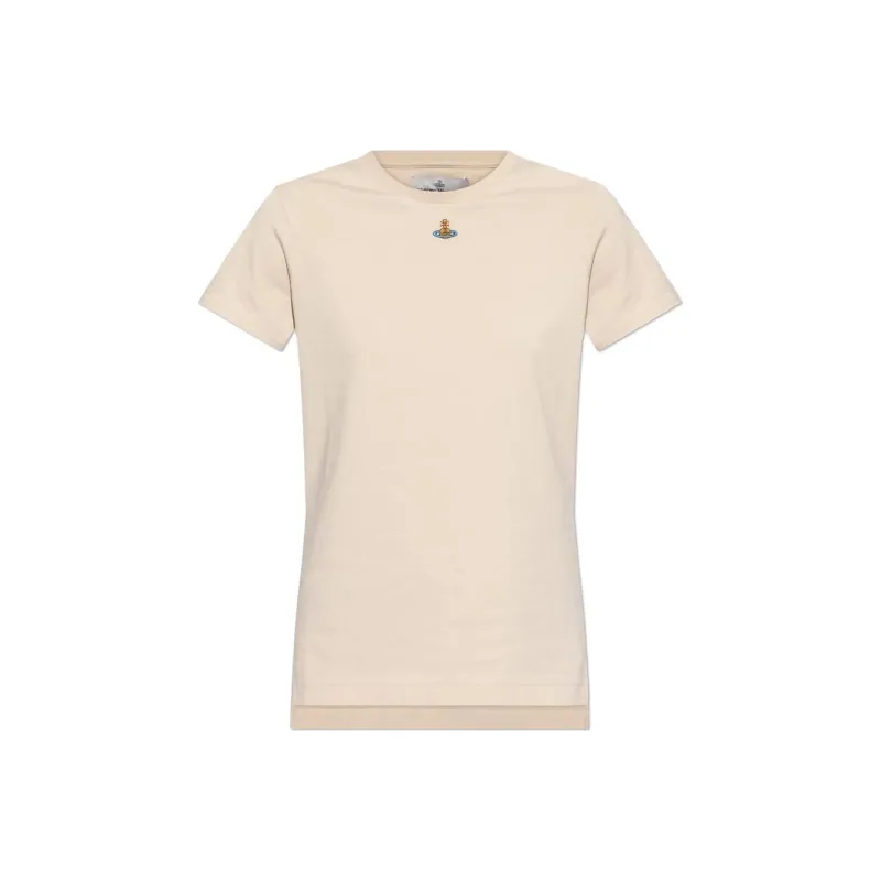 Vivienne Westwood Orb Logo Embroidered Crewneck T Shirt-0