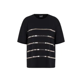 EMPORIO ARMANI EA7 Regular T Shirt Women's Black