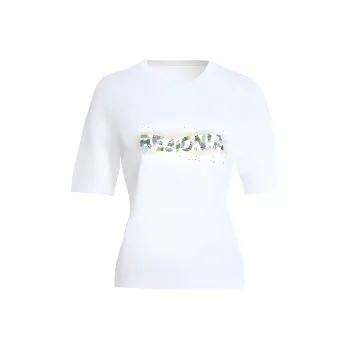 QIAOWANNI T Shirt Women's Frost White