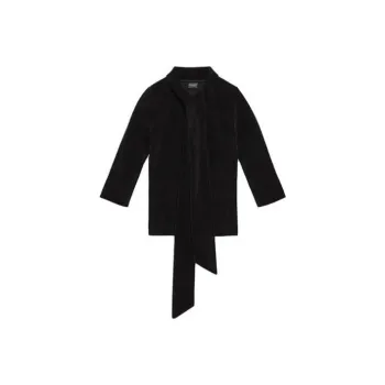 Balenciaga Women's'S Scarf Fitted Turtleneck In Black Black