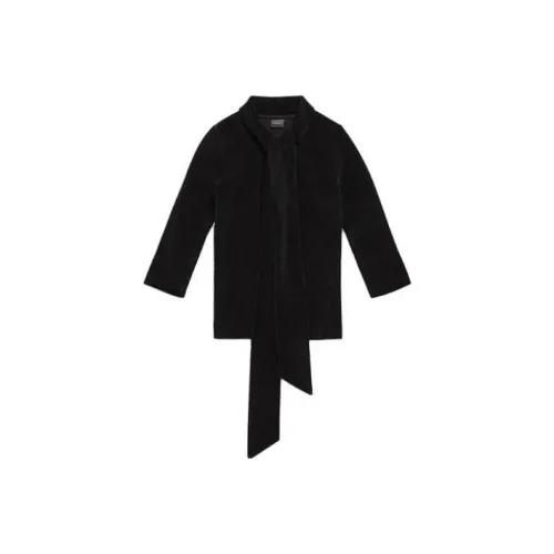Balenciaga Women's'S Scarf Fitted Turtleneck In Black Black