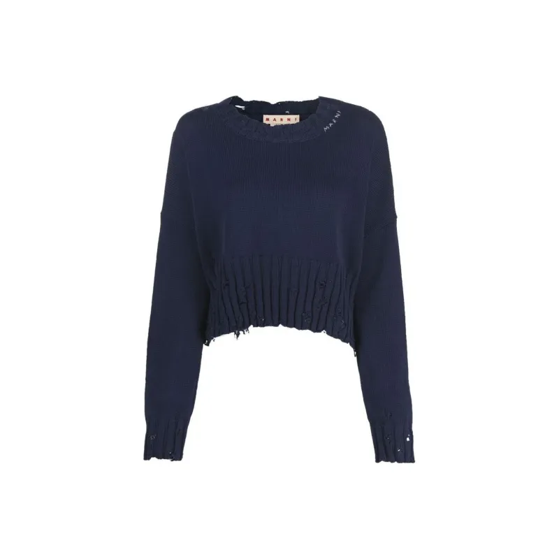 MARNI Roundneck Sweater 'Cornflower'-0