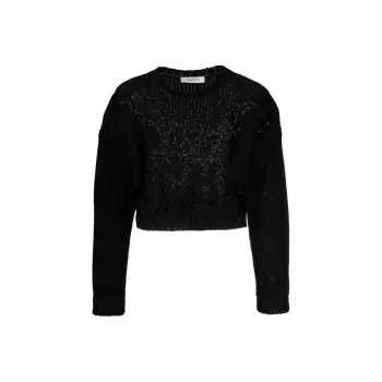 Valentino Crop Tops Women's Black