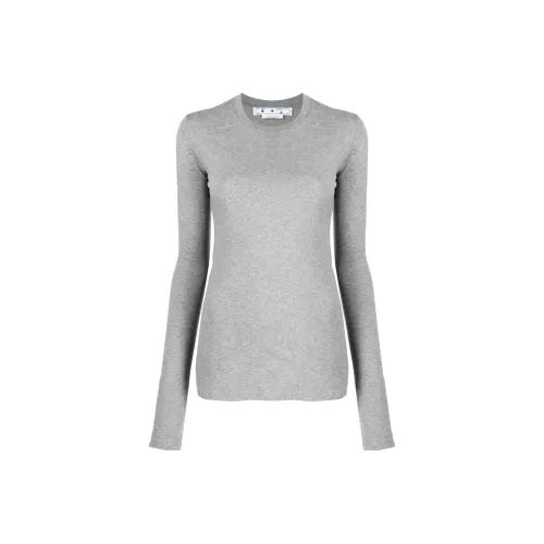 OFF WHITE Diag print Long sleeve T shirt
