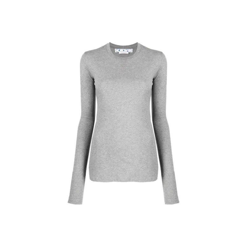 OFF WHITE Diag print Long sleeve T shirt-0