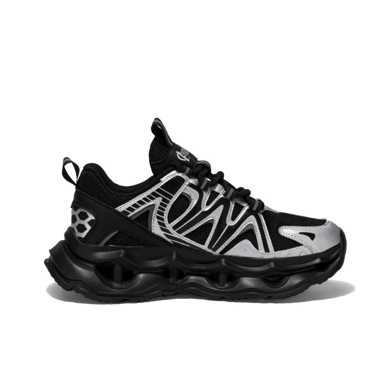 OFFER AITR Cushioning Slip Resistant Height Increasing Low Top Chunky Sneakers Men's-1