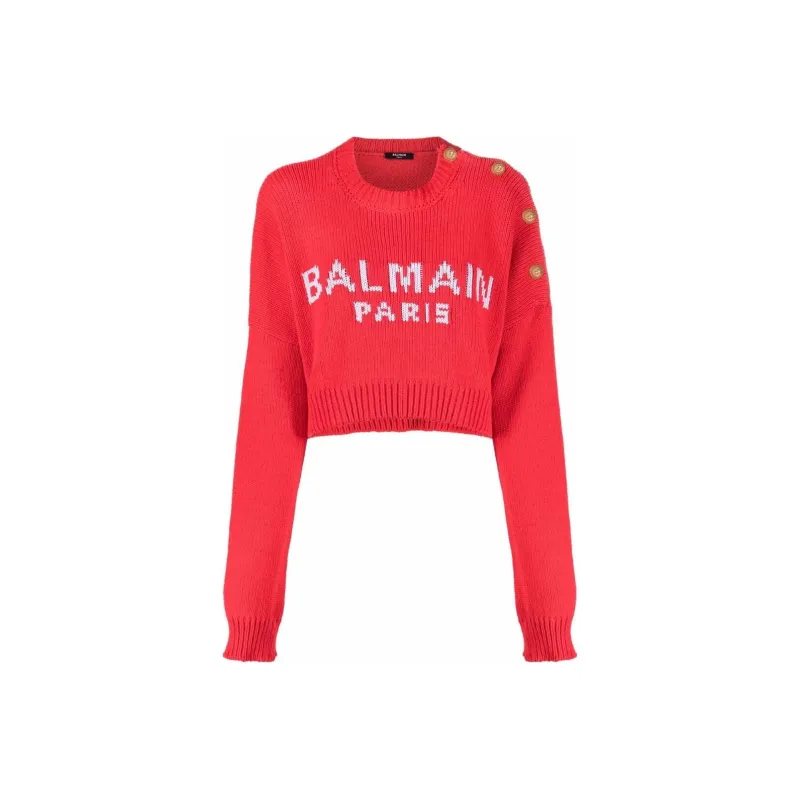 BALMAIN SS22 Sweater Women's Red-0