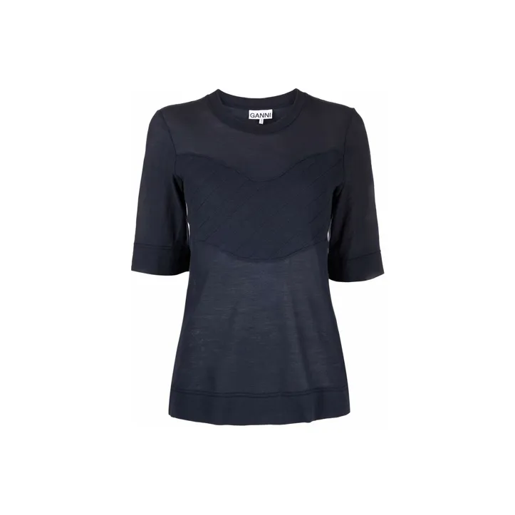 GANNI T-Shirts Women's Dark Blue-0