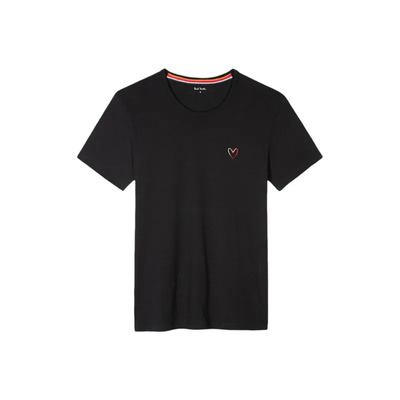 Paul Smith Embroidered Swirl Heart Lounge T Shirt-0