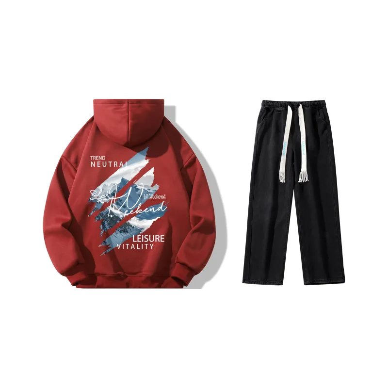 LA'T.WEEKEND Sweatshirt Set Unisex-16