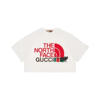 GUCCI X The North Face Crop T shirt Off White