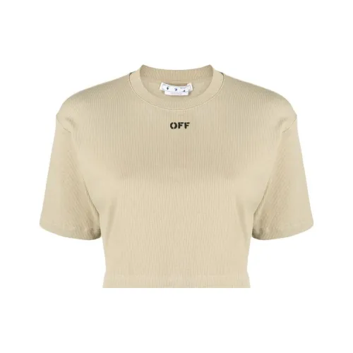 OFF-WHITE SS22 Crop Tops Women's Beige