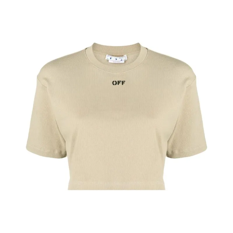 OFF-WHITE SS22 Crop Tops Women's Beige-0