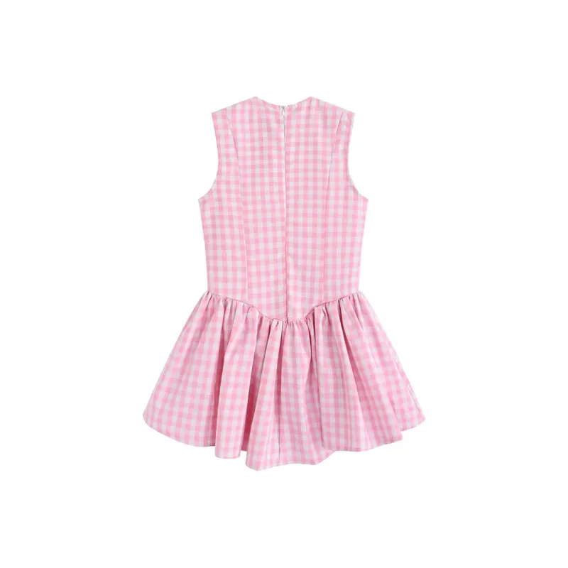 COMMA GIRL Sleeveless Dress Women's Pink-1