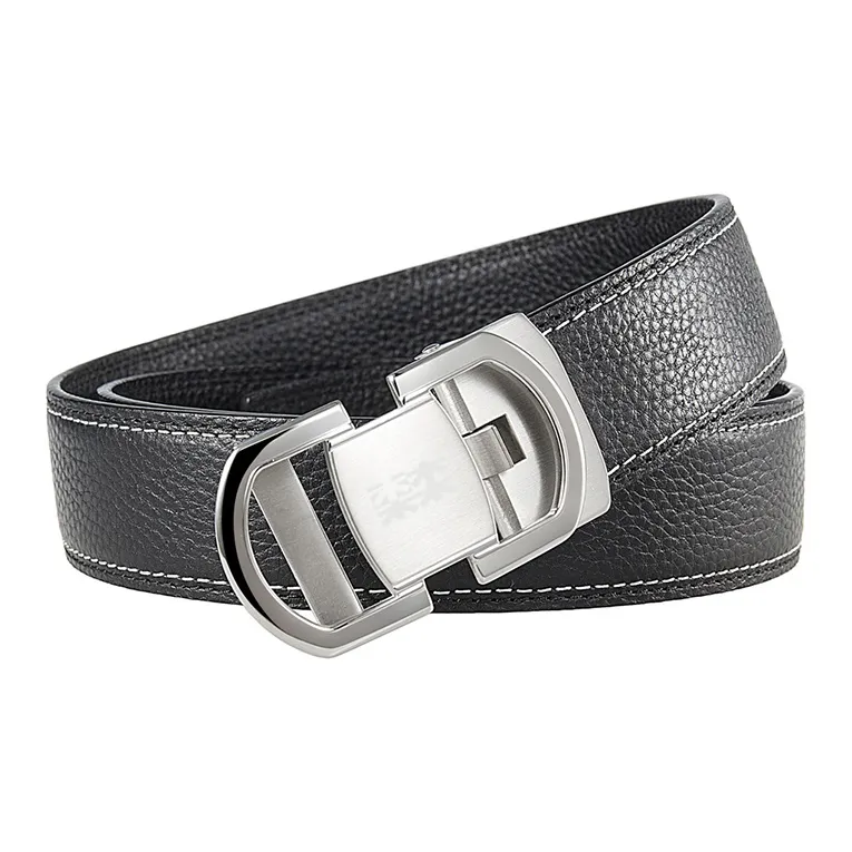 Mulinsen Cow Leather Belts Men's Width 3.5CM-1
