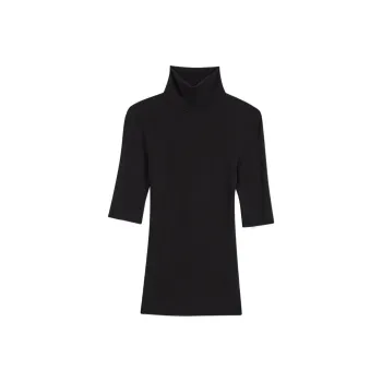 THEORY Leenda Short Sleeved Turtleneck Jumper
