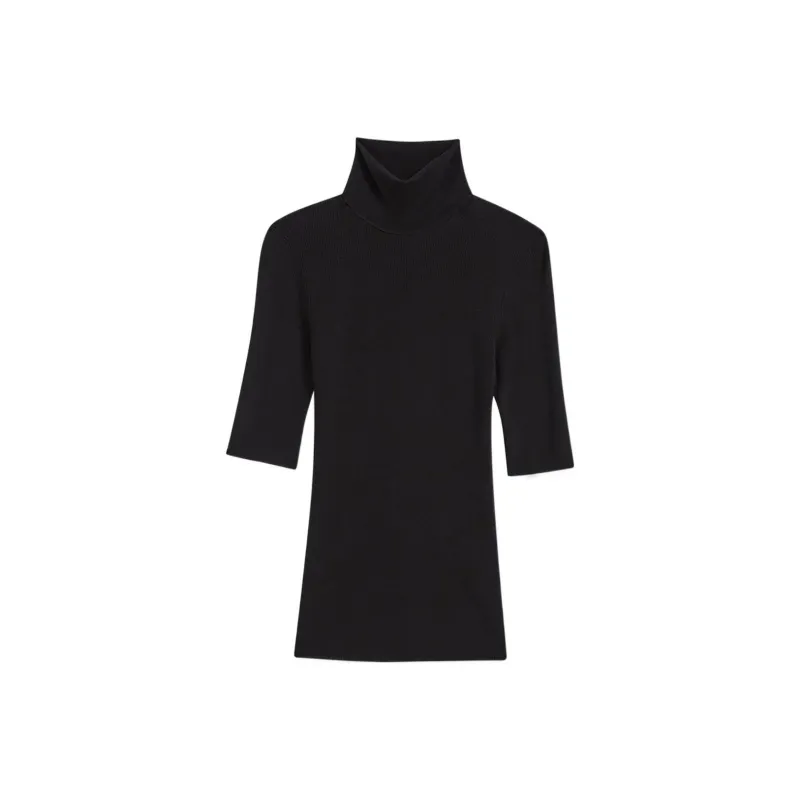 THEORY Leenda Short-Sleeved Turtleneck Jumper-0